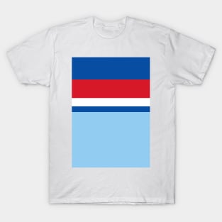 England 1982 World Cup Away Sky, Red, White, Blue T-Shirt